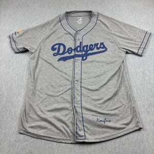Los Angeles Dodgers  Jersey Shirt XL Mens Gray‎ Koufax 32 Limited MLB Baseball